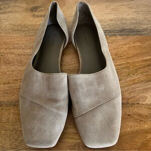 Vince Tan Suede Flats